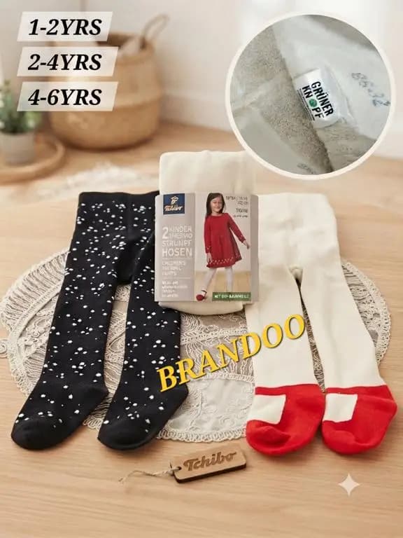Girls Thermal Tights (2-Pack) 1