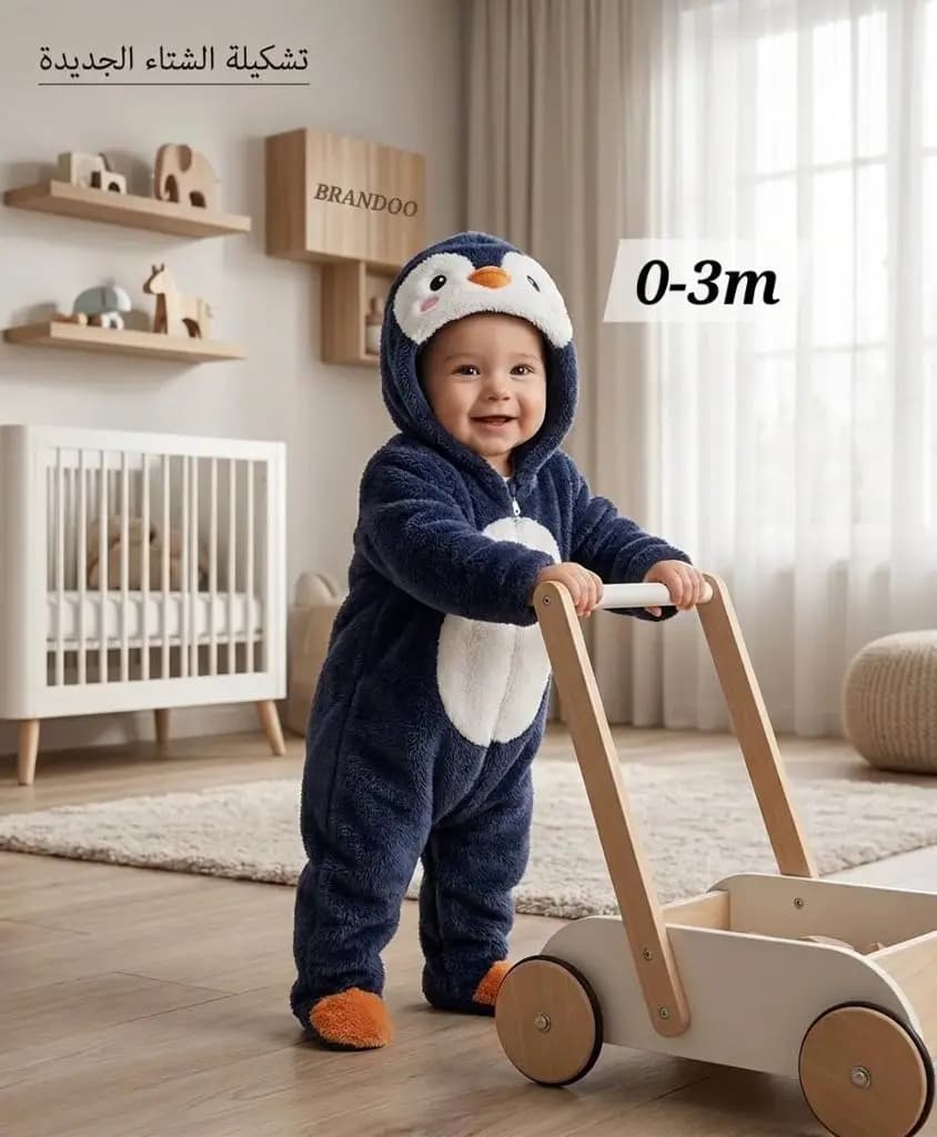 Penguin Winter Romper 1