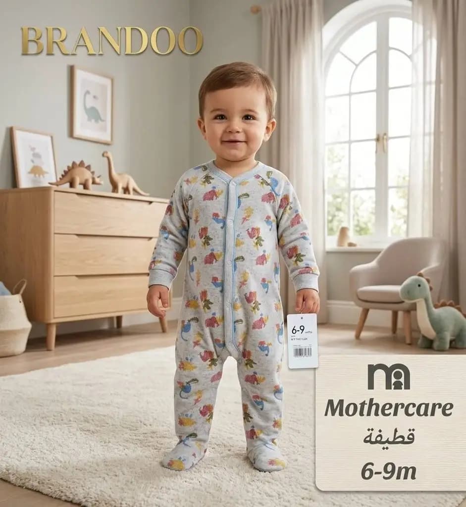 Dinosaur Print Plush Romper 1