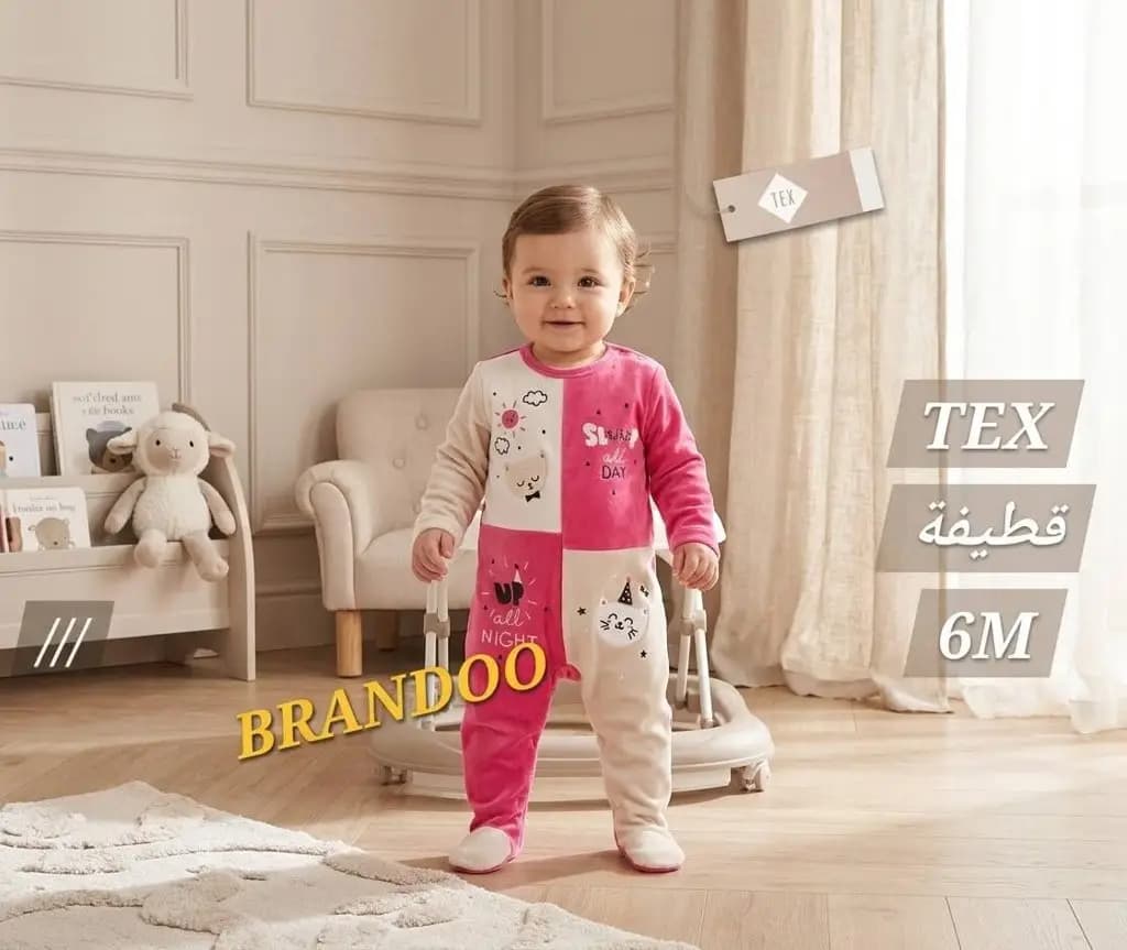 Girls' Colorful Plush Romper 1