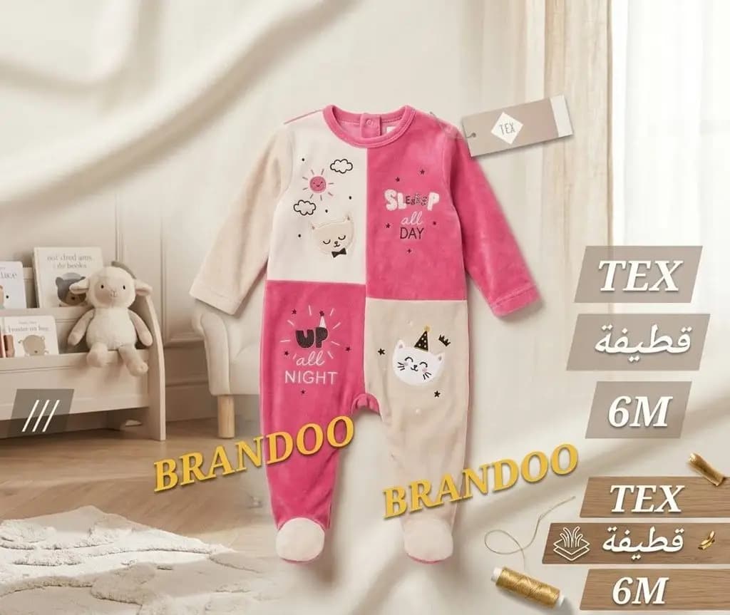 Girls' Colorful Plush Romper 2