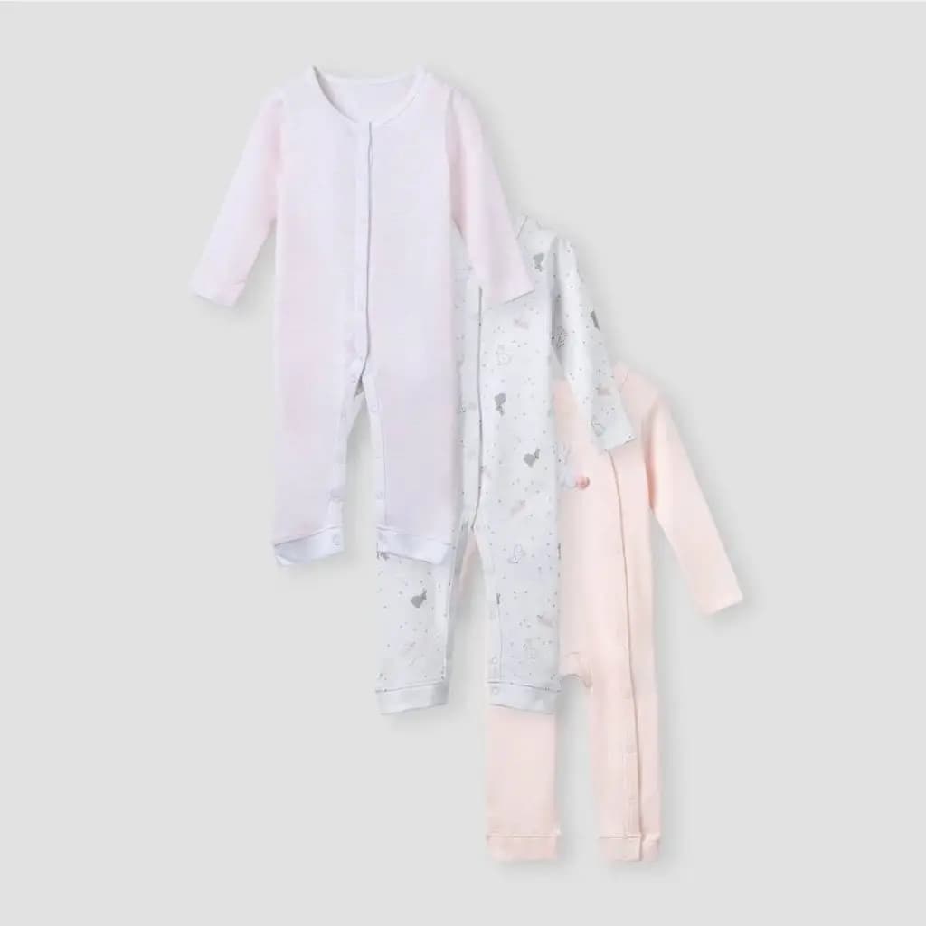 3-Piece Baby Sleepsuit Set 3
