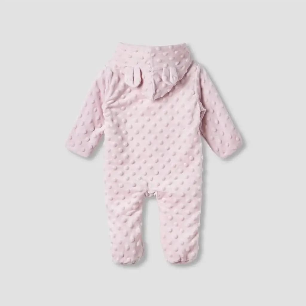 Lined Plush Baby Romper 4